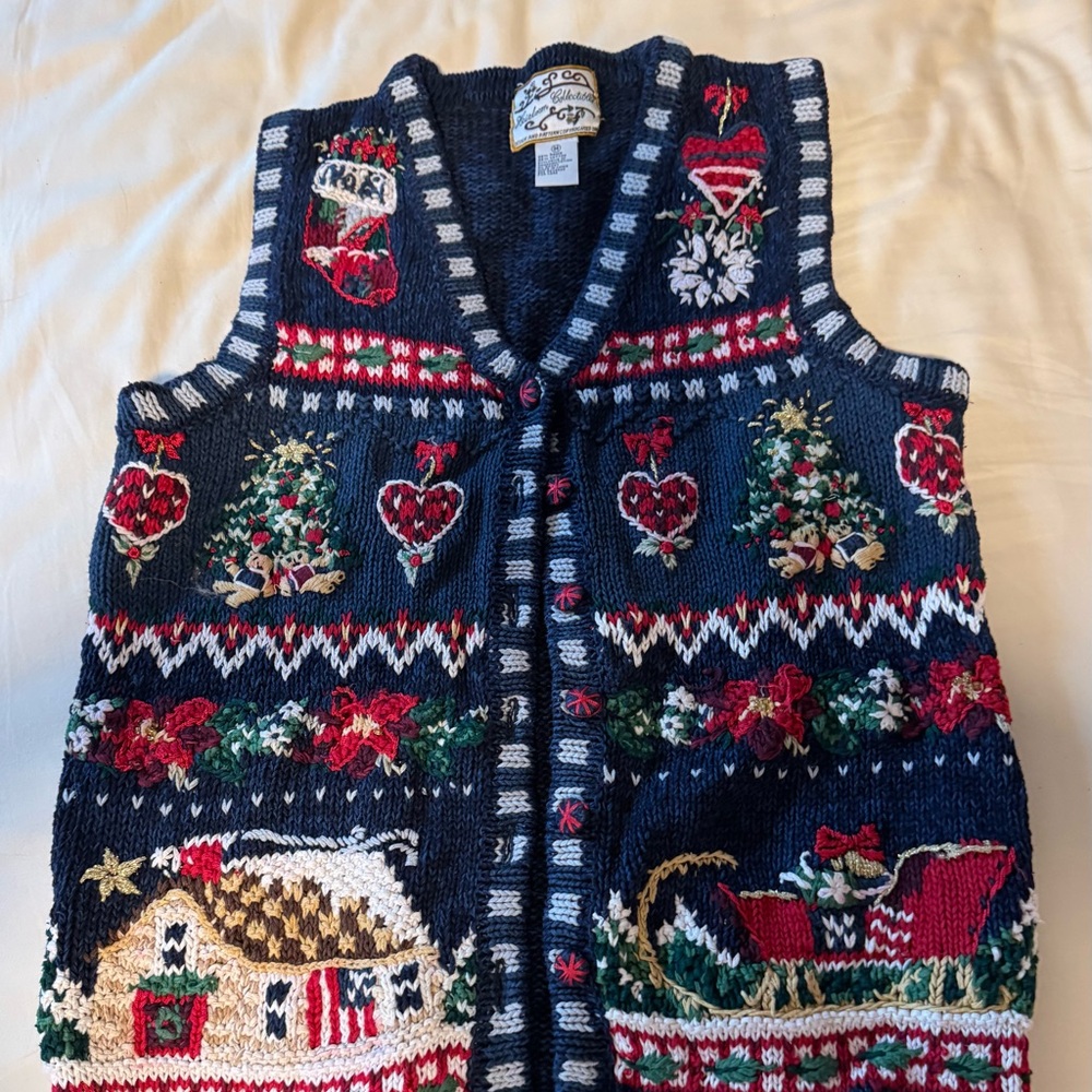 Festive Heirloom Collection Knit Holiday Vest